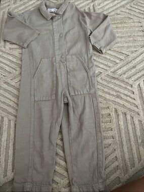 Zara Neutral Beige Kids One-Piece Bodysuit